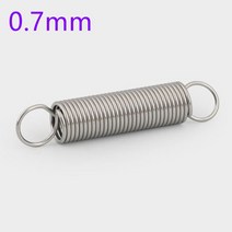 10 개/몫 0.7mm 0.7x5/6 x L 스테인레스 스틸 인장 스프링 연장 외경 6mm 길이 10-60mm, 07 20mm_01 0.7mm_01 5mm