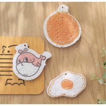 자연의 선물 셀룰로오스 펄프 수세미 목욕 바디 스펀지 겸용 3종 시리즈 (후라이 오렌지 복어) vol.6, 복어