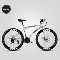 픽시자전거 클래식자전거 완전조립자전거 크로몰리 벨로라인사이클링 시티 고정 기어 자전거 성인 가변 속, 10 silver black, 01 26 inch(165-185cm)
