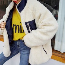 여성 여성뽀글이자켓 데일리 중학생후리스 데일리패션 양면 20대 고등학생후리스 30대 캐주얼 가을점퍼 캐