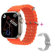 (에서 선박 us) 원래 49mm IWO 스마트 워치 WS18 울트라 시리즈 8 남자 여자 NFC IP68 방수 블루투스 전화, 05 Add 1 silicone_01 49mm