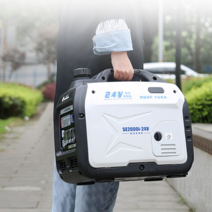 2키로 3키로 휴대용 24V 발전기 야외 자가 무소음, 24V블루투스 모델커넥트 4m 케이블