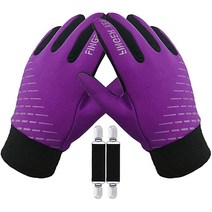 아동용 겨울 장갑 방수 보온 남아 여아 추운 날씨 따뜻한 스포츠 터치스크린 부드러운 어린이 미끄럼 방지 자전거 스노우 스키 러닝 축구 사이클링용 (블랙 XL)