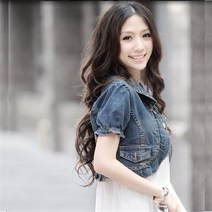 [vivi홀릭] 셔링 볼레로 데님 자켓 숏 청자켓_vi0582