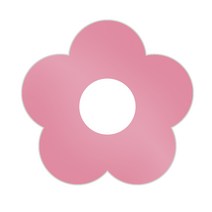 온리유 파스텔 꽃 휴대폰 핸드폰 아크릴 스마트톡, 핑크