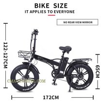 배달용 산악 CMACEWHEEL-GW20 자전거 20 인치 접이식 전기 750W 팻바이크 합금 휠 15Ah 배터리 EU 재고 있, 01 ebike 750W, 01 max 45km each hour