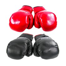 9온스 권투글러브 복싱 장갑 격투기 킥복싱 K1 다이어트 헬스용품, 레드