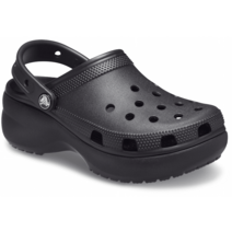 국내매장용 CROCS 크록스 클래식 플랫폼 클로그 우먼스 CLASSIC PLATFORM CLOG W BLACK 블랙 CRS206750 여성용 슬리퍼