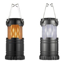 아날로그 LED불멍 랜턴 텐트 걸이식 백색등 캠핑 렌턴, 베이직, 그레이