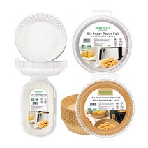 코리에코 에어플라이어 종이호일 원형 90매 2L/5L/7L, 브라운, 90개