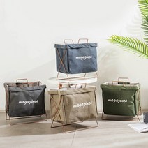 캠핑 쓰레기봉투 걸이 쓰레기통 바구니 바스켓 LU023, 대형 (딥그린)