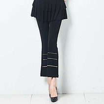 차차퀸 밑단 보석 댄스 바지 나팔 부츠컷 팬츠 미시 여성 의류 하의 여자 긴바지 나팔바지 빅사이즈 봄 여름 가을 30대 40대 50대 60대 엄마옷 미시룩 미시바지 엄마바지 마담