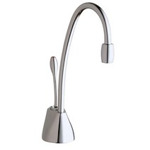 InSinkErator F-GN1100SN 컨템포러리 인스턴트 온수 디스펜서 수도꼭지 새틴 니켈198916, Hot Only, Chrome