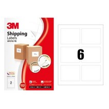 3M라벨 일반형6칸100매 21306(물류관리 99.1x93.1mm) 라벨용지 _ 23030321EA, 본상품선택