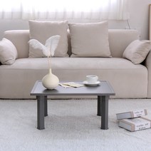 예쁜상 LPM 프레임 접이식테이블 48 x 60cm, 샌드그레이