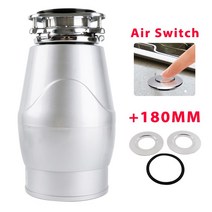 음식물 쓰레기 처리 560W 분쇄기 폐기물 스테인레스 스틸 그라인더 가전 제품 주방, 02 Air Adapter(Silver)_03 UK