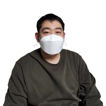 보튼 KF94 특특대형 마스크 특대형 화이트 20매입 끈조절 개별포장 귀안아픈 얼큰이 빅사이즈 얼굴큰사람 마스크, 화이트 100매