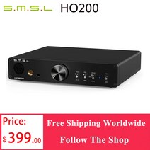 헤드폰앰프 SMSL HO200 HiRes 헤드폰 앰프 16ohm 6W/32ohm 3W RCA 프리 출력 하이 엔드 XLR 밸런스드 4.4 6, 한개옵션0