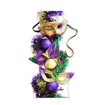 Cardboard People Mardi Gras Party Masks Life Size Cardboard Cutout Standup null, 1