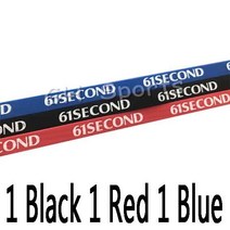 61 초 스폰지 탁구 가장자리 테이프 3 개, [10] 1 Black 1 Red 1 Blue