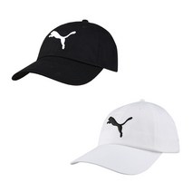 푸마 로고 ESS 볼캡 남여공용 모자 블랙 52919-01, one size