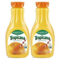 트로피카나 오렌지주스 홈스타일 섬펄프 Tropicana Orange Juice Some Pulp Homestyle 52Oz 1.53L 2개