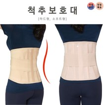 척추보호대 허리보호대 척추 보조기 콜셋 상반신 복대, 소프트