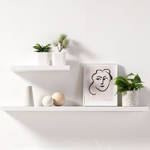 리바트키친 E0 인테리어 벽선반 800 컬러 4종, 화이트