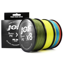오늘출발 Jof 8합사 500M 낚시줄 1.0호~8.0호, 오렌지