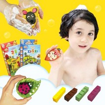 [바보사랑] 쪼물락비누-비누클레이-아트솝클레이-테마 비누 만들기 세트, 만들기선택:곤충친구