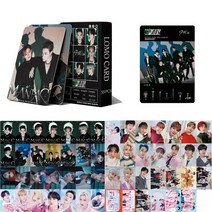 아이돌 포토카드 55 개/대 Kpop Stray Kids 사진 카드 시간 아웃 Lomo Straykids 팬 컬렉션 앨범 아이돌 선, 13 MM-Green