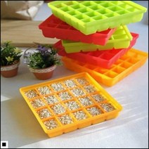 초콜릿몰드 이유식틀 홈카페 얼음틀 정사각형몰드 실리콘트레이, 레드-안쪽 직사각