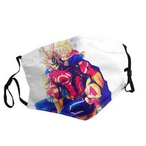 My Hero Academia-18 성인용 인쇄 마스크 일본 만화 영화 방진 빨 조절 가능
