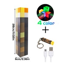 아크릴무드등 11.5 인치 브라운 스톤 토치 Led 라이트 Usb 충전식 야간 조명 방 홈 장식 램프, 5.2Pcs