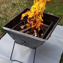 캠핑 방염 매트 방염포 방열시트 불멍 화로대받침 185G 460x350MM 그레이 S