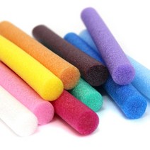 백업 빽업 꾸미기 만들기재료 두께 3cm 길이 20cm 10줄 스티로품막대 어린이집만들기재료, 색상혼합