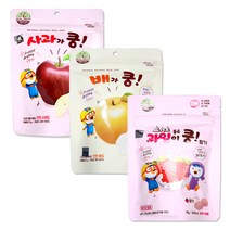 뽀로로 과일이쿵 딸기가쿵 사과가쿵 배가쿵 유기농 과일칩 유기농간식, 1개, 뽀로로 배가쿵