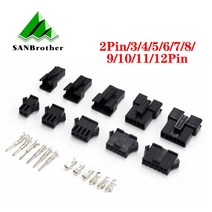 3D프린터부품 3D 프린터 커넥터 SM2/3/4/5/6/7/8/9/10/11/12 핀 피치 2.54MM 암수 하우징 + 단자 SM-2P JST, 2Pin