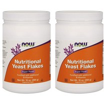 나우푸드 Now Foods Nutritional Yeast Flakes 뉴트리셔널 이스트 플레이크 영양효모 10oz(284g) 2팩, 1, 1개