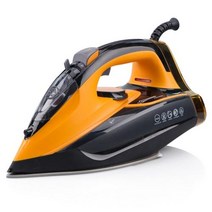 OXPHIC 천 스팀 다리미 2400W 발생기 의류 스팀기 핸드 스티머 가전, gold+UK