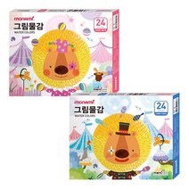 모나미 모니주 수채 그림물감 6ml 24색 학생용, 핑크_$E3D
