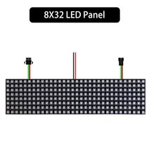 WS2812B RGB LED 디지털 조명 스트립 개별적으로 다룰 수 있는 패널 8x8 16x16 8x32 모듈 매트릭스 스, 03 8X32 LED Panel_04 4PCS
