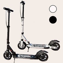 두발킥보드 수동 초등 킥보드 성인 주니어 퀵보드 씽씽이, 오르고V2LED화이트