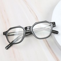 더브릴레 남자 여자 데일리 다각 사각 메탈 뿔테 투명안경테