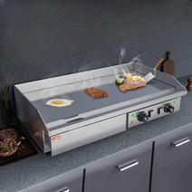 73cm 볶음 구이 철판 전기 가스 그릴 업소용 대형 상업용 식당 주방 요리 사각 팬, (저압 밸브가 있는 가스) 720 그리들