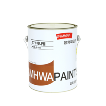 삼화페인트 777에나멜 4L 철재용 방화문 계단난간, 유광 흑색, 4000ml, 1개