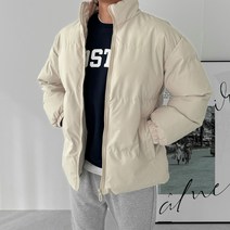 다이나믹피플 남녀공용 하이넥 숏패딩 점퍼 커플룩 패딩