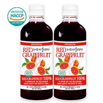 푸른들판 무설탕 진한 레드 자몽 농축액 원액 주스 100% 무가당 물에 타먹는 과일 엑기스 베이스 에이드 쥬스 음료 해썹 인증 이스라엘, 2개, 650g