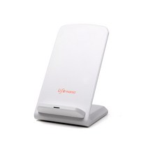 라이프매니아 고속 무선충전기 거치대 LMB-20C, 화이트, 1개