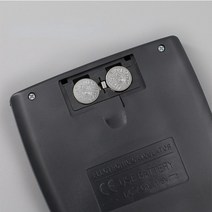12 자리 휴대용 과학 계산기 편지지 학교 사무실 공학 다기능 도구, [02] Button Cell